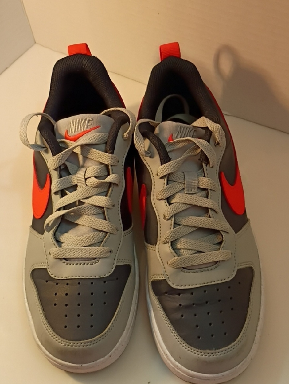 Nike Court Borough Low Recraft GS [DV5456-003] Kids Casual Shoes Light Grey Size
